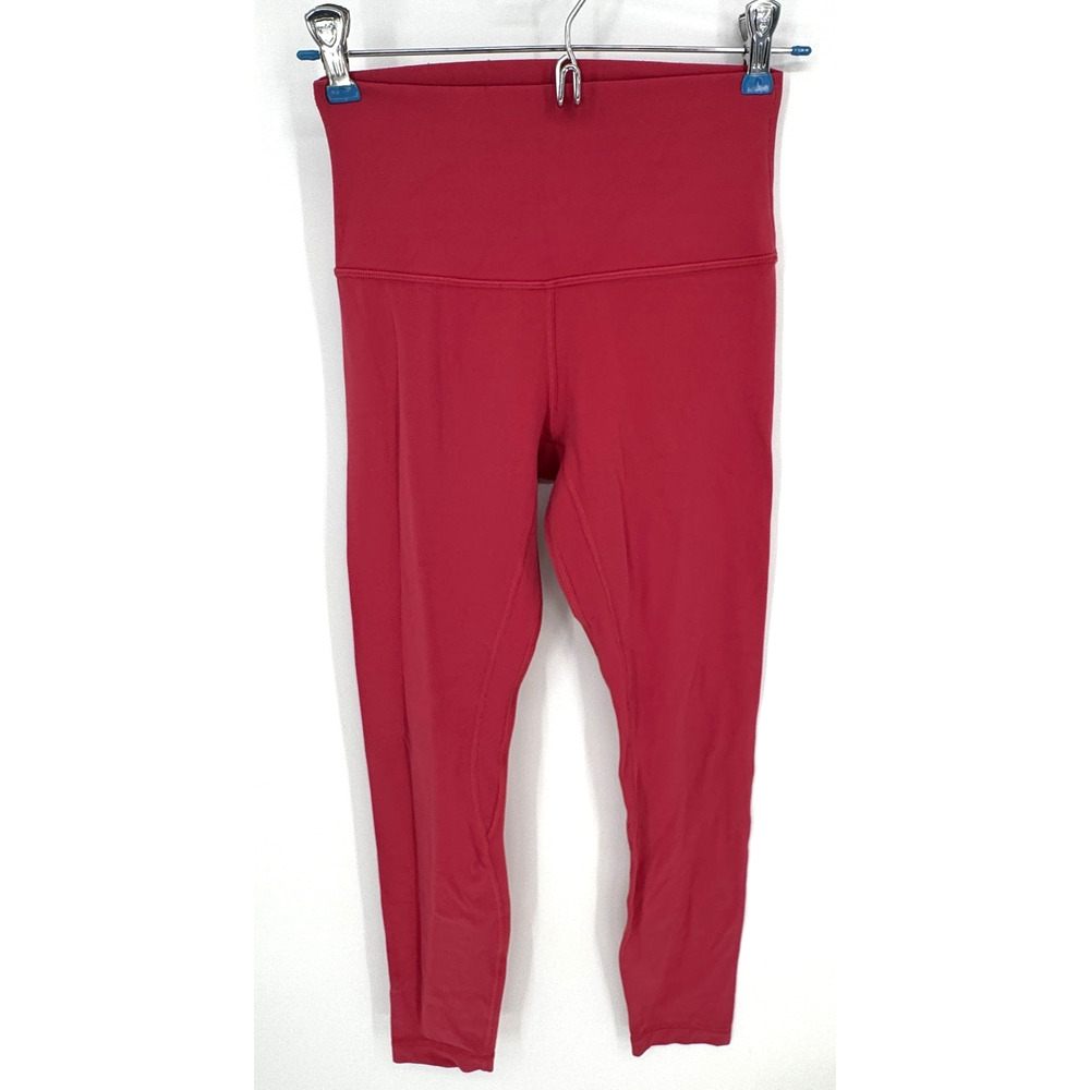 Lululemon Align High Rise Women's Size 4 Pink Stretch Pant 25" Leggings Yoga